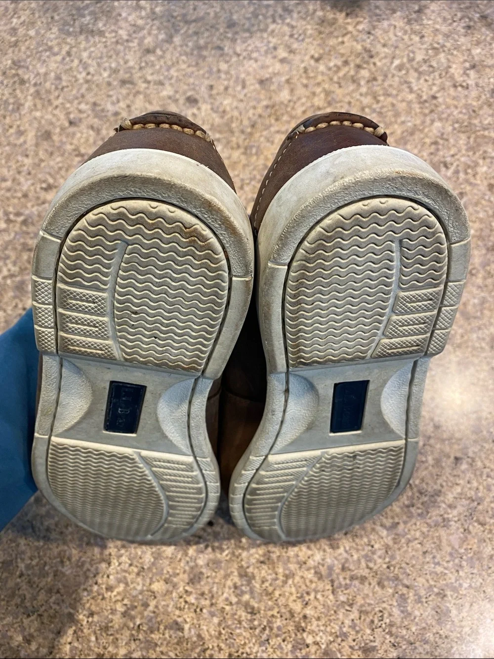 L.L. Bean Boat Shoes Mocs Leather Uppers 0WC63 Men’s Size 10 D